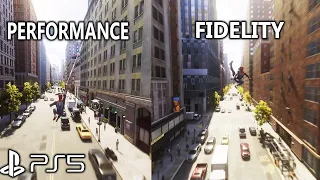 Marvel's Spiderman 2 on PS5 | Performance and Fidelity Mode | #ps5