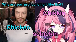 CDawgVA got genuinely upset on how ironmouse pronounces "chicken"