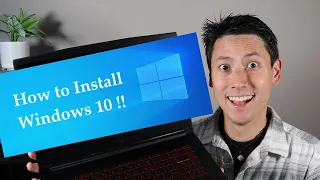 How To Install Windows 10 Onto HP Computer for FREE !!