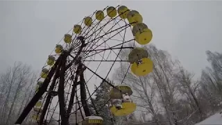 Pripyat Amusement Park, Chernobyl, Ukraine February 2018 with Gopro Hero5