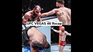 UFC VEGAS 46 RECAP: CALVIN KATTAR DESTROYS  THAT BUM GIGA and Borshchev Looked Amazing !!!!!!