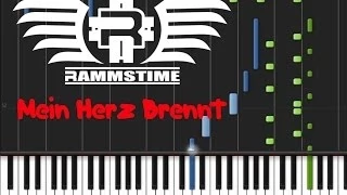 Rammstein - Mein Herz Brennt (♫) (ORIGINAL MIDI + Synthesia)