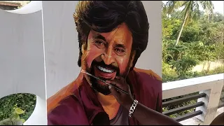 Rajinikanth painting Demo... Happy Birthday to our only SUPERSTAR