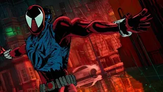 las escenas de Ben Reilly (Scarlet spider) spiderman across the spiderverse