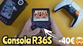 La MEJOR consola portátil retro BARATA R36S Cómprala!!!👌✅️