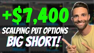 +$7,400 Scalp Trading $TSLA Puts I Day Trading Strategy I Stocks and Options I How To Day Trade