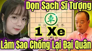 (Cờ Tướng 24/04) Phế Sạch Sĩ Tượng, 1 Xe Làm Sao Đỡ Nỗi Đại Quân Của Người Đẹp