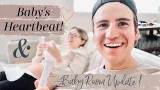 Husband Hears Baby's Heart Beat For The First Time! (+ setting up nursery!)