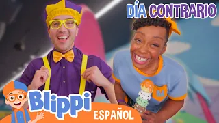 Día opuesto | Blippi Español | Videos educativos para niños | Aprende y Juega