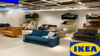 IKEA SOFAS COUCHES LIVING ROOM FURNITURE SHOP WITH ME SHOPPING STORE WALK THROUGH