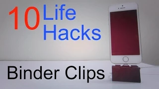 10 Life Hacks For Binder Clips