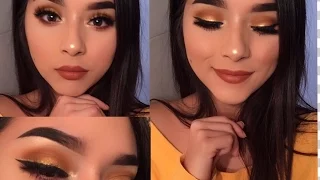 The nubian 2 palette tutorial | Maquillaje amarillo♡ | Estrella Fs