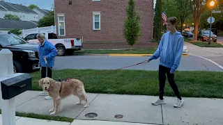 Moms Teach Nonverbal Autistic Son to Walk the Dog!