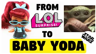 Making BABY YODA DOLL / STAR WARS / LOL SURPIZE DOLL REPAINT by Poppen Atelier