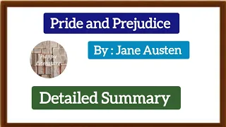 Pride and Prejudice by Jane Austen, summary in Hind #englishliterature @happy literature.