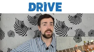 Drive - Incubus | Easy Guitar Tutorial, Simple Chords and Strumming