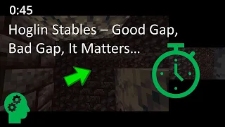 Hoglin Stables Good Gap, Bad Gap, It Matters - Minecraft One Minute Tutorial