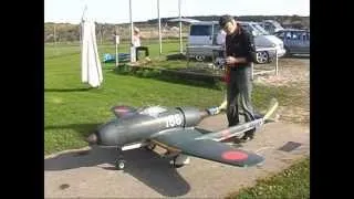 First flight of model of Japanese Fighter Aircraft Tachikawa KI 94 I, キ94 (航空機)