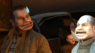 In traffic at a speed of 9999999, Niko wants Vlad to die early！ - GTA4