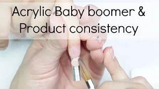 Baby boomer ballerina / coffin shape acrylic nail tutorial | Product consistency practice