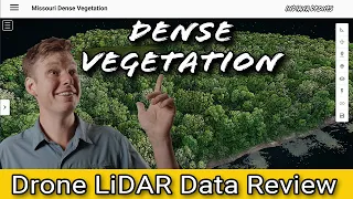 LiDAR drone Data processing and a review: Dense Vegetation