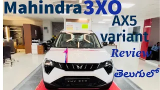 Mahindra XUV 3XO AX5 Variant @ 10.69 Lakhs|| New Mahindra XUV 3XO | Detailed Review in Telugu