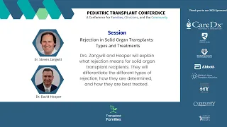 Rejection in solid organ transplants: types and treatments - 2022 Pediatric Transplant Conference