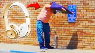 BEATS BY DRE HEADPHONE BAIT PRANK!!