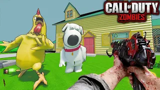 ZOMBIES EN FAMILY GUY CUSTOM ZOMBIES CON MINI EASTER EGG | BLACK OPS 3 ZOMBIES