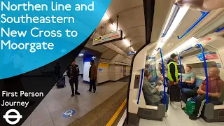 London Underground & Southeastern First Person Journey - New Cross to Moorgate