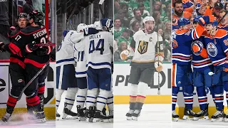 All the highlights from a wild Monday in the #StanleyCup Playoffs