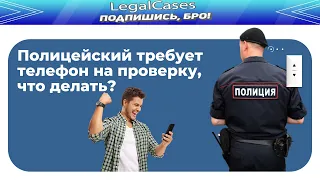 Что делать, если полицейский требует ваш телефон на проверку?