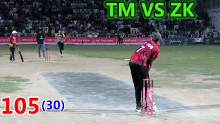 TAMOUR MIRZA VS ZAHEER KALIYA || 105 RUNS NEED 36 BALLS || BEST BATTING ||