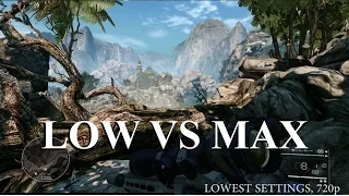 Sniper Ghost Warrior 2 - Low vs Max