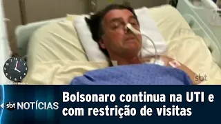 Sem previsão de alta, Bolsonaro continua internado na UTI em São Paulo | SBT Notícias (15/09/18)