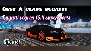 Asphalt 8 | Great A class car🙉. Bugatti veyron 16.4 supersports mp test. (vioce over😜)