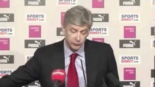 Arsene Wenger post Newcastle reactions