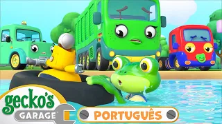 O Rio Sujo | Garagem de Gecko | Carros infantis | Vídeos educativos