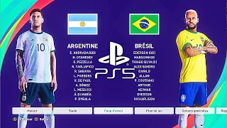 PES 2021 PS5 BRAZIL - ARGENTINA | MOD Ultimate Difficulty Master League Mode HDR Next Gen