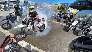 MOST INTENSE RIDEOUT EVER! COPS & CRASHES!!