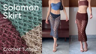 Crochet Solomon Mesh Skirt Tutorial for Beginners - FREE Pattern