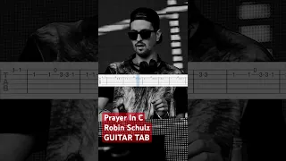 Robin Schulz - Prayer In C Guitar Tab #shorts #robinschulz #guitartabs