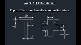 How to make a line in AutoCAD | Relative rectangular co-ordinate system|