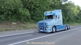 truck convoy heading to truckshow ciney 2022 FULL THROTTLE