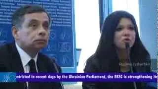 Henri Malosse invites Ruslana, face of the Maidan in Kiev to debate with the EESC