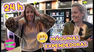 24 HORAS COMIENDO EN MÁQUINAS EXPENDEDORAS!! LO PASAMOS MUY MAL