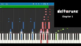 DELTARUNE Chapter 1 OST - Checker Dance (Synthesia Piano Tutorial)