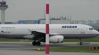 Aegean A320 Retro Livery Takeoff Frankfurt Airport (EDDF) on RWY18 | Plane Spotting