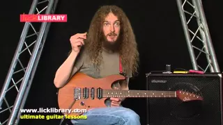 Guthrie Govan - Pick Tapping - Session 13 Licklibrary