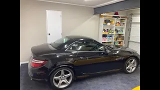 How to open the roof on a 2011 Mercedes SLK (r172)